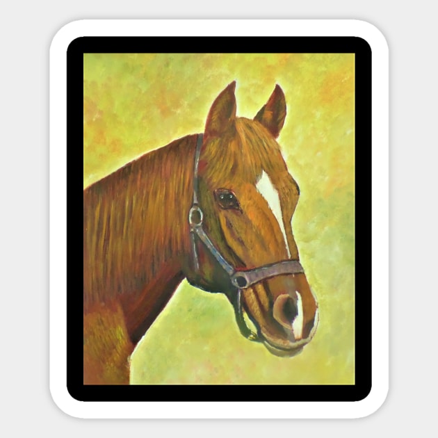 Horse beauty Sticker by Allison Prior Art